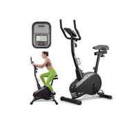 Vélo d'appartement magnétique l'App et Bluetooth Hop-Sport Spark, Roue d'inertie 9 kg, 16 Niveaux de résistance, Max 120kg, Argent