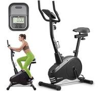 Vélo d'appartement l'App et Bluetooth HS-2080 Spark Hop-Sport, 9 kg Roue d'inertie, 16 Niveaux de Résistance, Capteurs de Pulse, Argenté Argent G