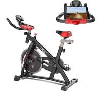 Vélo d'appartement ISE Vélo d'appartement- Poids d'inertie 13 KG,SY-7802 - Noir