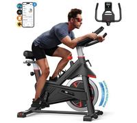 Vélo d'Appartement Magnétique MERACH, 16 niveaux, Bluetooth, Carte Interactive et Jeux de l' APP Exclusive, Écran LCD, Max 136 kg