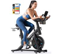 Vélo d'Appartement Magnétique - MERACH - Roue 6Kg - APP/BLUETOOTH - 8 Niveaux de Résistance Réglables - Écran LCD - Silencieux