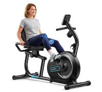 Vélo d'Appartement Magnétique - Semi-allongé MERACH - 8 Niveaux - Bluetooth - Écran LCD - Poignées de Fréquence Cardiaque - 136 kg