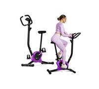 Hop-Sport Vélo d'Appartement Mécanique HS-010H Rio, Compact, Résistance Réglable, Ordinateur d'Entraînement, Pédales Antidérapantes, Selle Réglable, Jusqu'à 120 kg, Violet Violet