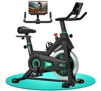 Vélo d'Appartement Modèle Pro, DMASUN Vélo d'exercice Silencieux avec Écran LCD, Matériau de résistance amélioré, Résistance Ajustable, pour Entraînement Cardio à Domicile, Capacité de Charge 160 kg