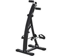 HOMCOM Vélo d'appartement pédalier rééducation bras jambes écran LCD multifonctions hauteur guidon réglable 40L x 42,5l x 100H cm noir