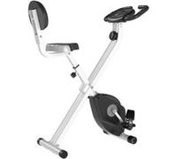 HomCom Vélo d'appartement pliable magnétique – 8 niveaux, silencieux, capteur de pouls – Noir