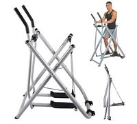 Vélo d'appartement pliable avec écran LCD, machine elliptique portable pour la salle de sport à domicile, équipement d'entraînement à faible impact