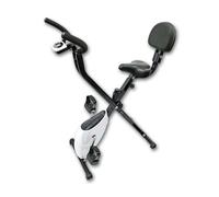 Inovalley Vélo d'appartement pliable Confort avec ordinateur fitness Noir