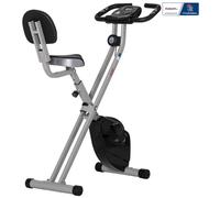 Vélo D'appartement Pliable - Collaboration Aosom.Fr X Ffhandball - 8 Niv. Résistance Magnétique Réglable - Gris