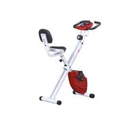 HomCom Vélo d'appartement pliable Aosom.fr x FFHandball 8 niveaux dossier selle réglable rouge