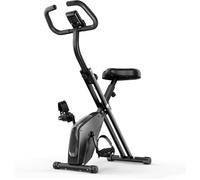 Vélo d'appartement pliable - Dskeuzeew Vélo de Fitness avec 8 niveaux de résistance magnétique - écran LCD