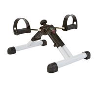 Vélo d'appartement pliable TUNTURI - Fitness - Compteur - Blanc et noir