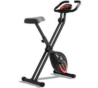 Vélo d'appartement pliable Ultrasport F-Bike, capacité de 130 kg, ultra silencieux avec siège en mousse Relax. Vélos d'appartement pour la maison, vélo d'appartement pliable, vélo d'intérieur (noir).