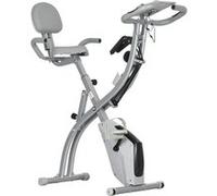 Vélo d'appartement - HOMCOM - 8 niveaux de résistance magnétique - dossier selle réglable - écran LCD multifonction - noir gris