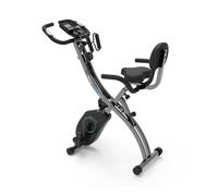 Vélo d'appartement PRIXTON Comfort BF250, Pliable, 8 Niveaux de Résistance, Bandes de résistance, Bluetooth et App Mobile, Noir