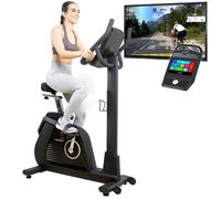 Vélo d'appartement Skandika Cykling P14 - écran tactile, ordinateur multimédia Android, haut-parleur, Bluetooth, connecté