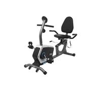 ISE Vélo d'Appartement Semi-Allongé Magnétique, Vélo Couché 8 Niveaux Résistance, Velo Semi Allongé Roue Transport, Impulsion&Ecran LCD, Velo d appartement Semi Allongé Siège Réglable Ergonomique