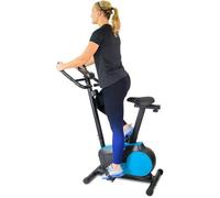 Vélo d'appartement TEMPO Roue d'inertie 3kg - 8 niveaux de résistance, Capteurs Pouls, Ecran d'entraînement, Réglable