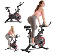 Vélo d'Appartement Vélo Biking Résistance Réglable Ecran LCD Roue d’inertie 10 kg Capacité 100KG Pour Entraînement Cardio