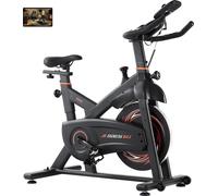 Vélo d'appartement VEVOR résistance magnétique Vélo stationnaire à domicile, vélo d'intérieur avec entraînement par courroie silencieux & roue d'inertie lourde & moniteur LCD amélioré & coussin de siè
