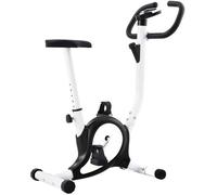 vidaXL Vélo d'appartement avec résistance à courroie Noir