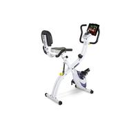 Vélo d'appartement X_TRI II YF910H + Support pour tablette/smartphone Blanc G