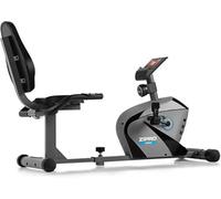 ZIPRO Vélo d’Appartement Vision, Vélo d’Intérieur pour Fitness et Sport à Domicile, écran LCD, Pulsomètre, Niveaux de Résistance, 120kg Taille Unique Noir