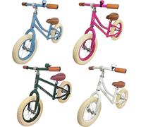 Vélo d'apprentissage nostalgique pour enfants - Red Loon Air Classic - pneus gonflables 12,5' - en acier de haute qualité - de 2 à 5 ans - vélo d'apprentissage Balance Bike, couleur:vert sapin