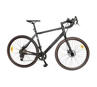 Vélo de course GRAVEL 700 MERCIER - 10 vitesses - cadre aluminium - mixte S/M - noir