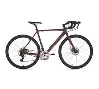 Vélo de course Gravelbike 28'' „G3006"" Cadre Aluminium Marron 14 vitesses ADORE