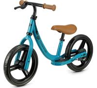 Vélo de course Kinderkraft SPACE - Léger, avec frein à main - Roues en mousse EVA - Selle et guidon réglables - Pour enfants à partir de 80 cm - Bleu