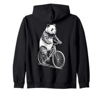Vélo de cyclisme Panda Ours Vintage Cycliste Biker Animal Sweat à Capuche