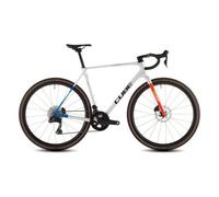 Velo de cyclocross cube cross race c 62 slx shimano ultegra di2 grx di2 12v 700 mm blanc nacre teamline 2026