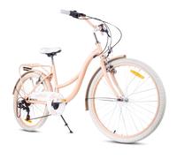 Vélo de fille 24 pouces pour la Sainte Cène avec SHIMANO 7 vitesses Flower Bike Abricot Sun Baby
