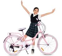 Vélo de fille 24 pouces pour la Sainte Cène avec SHIMANO 7 vitesses Flower Bike rose Sun Baby