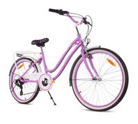 Vélo de fille 24 pouces pour la Sainte Cène avec SHIMANO 7 vitesses Heart Bike violet