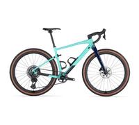 Velo de gravel bmc urs 01 three sram force etap axs x0 eagle axs 12v 700 mm bleu vert minty aqua