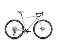 Velo de gravel cube nuroad ex shimano grx 12v 650b blanc cotton gris 2026