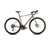 Velo de gravel cube nuroad race shimano grx 12v 700 mm marron cappuccino 2026