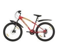 Vélo de montagne 21 vitesses Roues de 26 pouces 36 cm Rouge