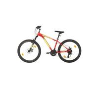 Vélo de montagne tout suspendu - VIDAXL - Roue 26 pouces - 21 vitesses - Freins à disque - Rouge 38 cm