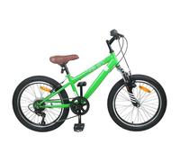 Vélo de Montagne 24 Pouces 6-Vitesse pour les 8-12 ans - vidaXL - acier - vert - 159 x 56 x 101 cm 9769328