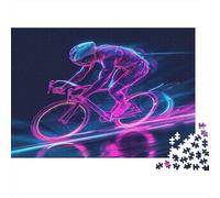 Vélo de Montagne Adultes Puzzle 1000 Pieces Puzzle Adulte 1000 Pièces Jeu D'Intelligence De l'art De La DécoSourision Moderne Jeu Cadeau Unique Puzzle Impossible 1000pcs (75x50cm)