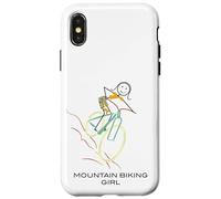 Vélo de Montagne Amusant pour Femme Coque pour iPhone X/XS
