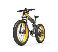 Vélo de montagne électrique LANKELEISI XT750 PLUS à gros pneus et grande fourche(jaune)