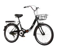 Vélo de Montagne Pliable pour Adulte, Cadre en Acier Carbone de 20/22/24/26 Pouces, avec Coussin, pour Les déplacements en Ville