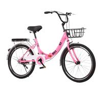 Vélo de Montagne Pliable pour Adulte, Cadre en Acier Carbone de 20/22/24/26 Pouces, avec Coussin, pour Les déplacements en Ville