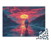 Vélo de Montagne Puzzle 1000 Pièces Adultes - Puzzle Adulte 1000 Pièces - Puzzle À Impression De Haute Qualité - Puzzle Art 1000pcs (75x50cm)