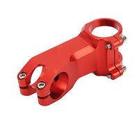 Vélo de montagne Tige Haute Dureté 25 Degrés En Alliage D'aluminium Découpe Conception Rouge Vélo Tige Universel Modification Mise À Niveau (70 mm)