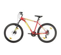 Vélo de montagne tout suspendu - VIDAXL - Roues 27,5 pouces - 21 vitesses - Rouge 42 cm